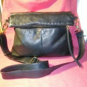 Margot NY 🍎Womens CrossBody Black Leather Bag